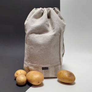 Aufbewahrungsbeutel für Kartoffeln, Zwiebel, Brot mit GRATIS-Karte, nachhaltig, stabil, waschbar Bild 3