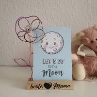 Muttertags Geschenk Drahtblume mit Fotohalter/ # beste Mama / Handgemachte Blume/ Geschenkidee mit Personalisierung Bild 3