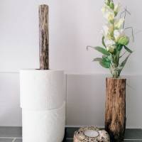 Treibholz Schwemmholz Toilettenpapierständer Küchenrollenhalter Bild 1