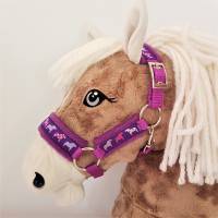 Halfter Hobby Horse "Dala Ponys" lila Halfter für Steckenpferd Bild 1