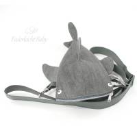 Stiftemäppchen Walhai / Mäppchen Hai Jeans grau upcycling, ohne Taschengurt Bild 3