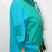 Damen Sommer Jacke Sportlich in Hellpetrol Farbe Bild 4
