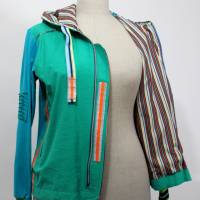 Damen Sommer Jacke Sportlich in Hellpetrol Farbe Bild 5