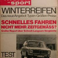 Auto Motor Sport Heft  23     11.November 1967  -  Test BMW 1600 TI Bild 1