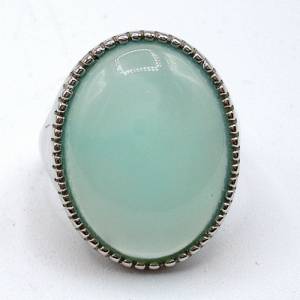 Silber Ring mit grünem Aquamarin RG 56 Bild 1