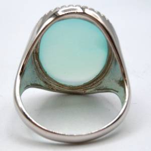 Silber Ring mit grünem Aquamarin RG 56 Bild 3