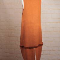 Vintage 90er Jahre Designer Avantgarde Maxikleid Ballonkleid Rike Ruland 36 38 Orange Herbstkleid Pelz Bild 4
