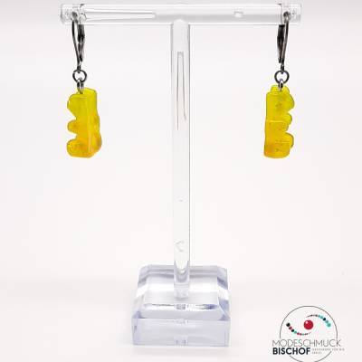Gummibären Ohrringe gelb
