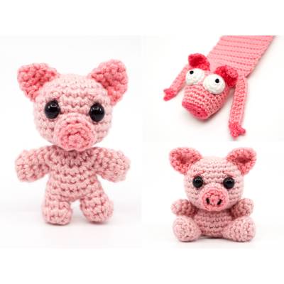 Schweine PDF Häkelanleitung Sparset von Supergurumi | Amigurumi PDF Anleitungen