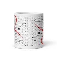 Tasse, Keramiktasse "Code 282", individueller, künstlerischer Akzent für Deinen Tisch, 0,3L Bild 2