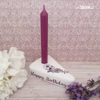 Plotterdatei Geburtstagsblumen, SVG für ein Tischset, Blumenkranz, Geburtstagskind, Happy Birthday, Glückwünsche Bild 4