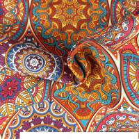 Dekostoff orientalisches Muster, Ottoman Stoff Mandala, Meterware Rippstoff, Webware Bild 10