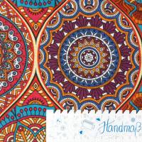 Dekostoff orientalisches Muster, Ottoman Stoff Mandala, Meterware Rippstoff, Webware Bild 8