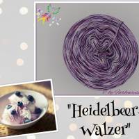 Farbenreich-Wolle Eis-Strudelbobbel "HEIDELBEER-WALZER" - mit Glitzer - 4-fädig, versch. Lauflängen, Bobbel Bild 3