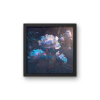 Digitaler Download Motiv "Iridescent Flowers" Sublimation png 300dpi 20x20 cm Kunstdruck Wanddeko Kartenbasteln Bild 3
