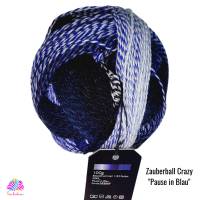 Schoppel Crazy Zauberball, Sockenwolle, 100 g, Farbe "Blaue Pause" Bild 2