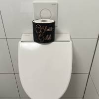 Filz Klopapierhülle Filzbanderole Klopapierschutz Banderole für Toilettenpapier "Balttgold" Bild 1