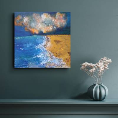 Wolke und Meer Acrylgemälde