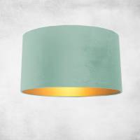 Pendelleuchte Lampenschirm -Birk- Samt  Gold Pendelleuchte Deckenleucht Kinderlampe Bild 1