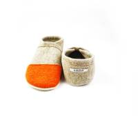 Hausschuhe aus Naturmaterialien für Damen und Herren in Orange  - Wellness für die Füße Bild 3