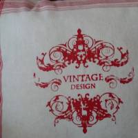 Kissenbezug, Sofakissen Vintage Leinen Handmade 50 × 50cm Bild 3
