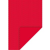Bastelkarton rot mit weißen Punkten A4 Bild 1