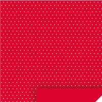 Bastelkarton rot mit weißen Punkten A4 Bild 2