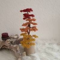 Tricolor Bonsai Baum/ als Drahtbaum im Asia Look Unikat/ Geschenkidee / Dekoration für zu Hause/ Baum aus Draht Bild 4