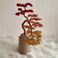 Tricolor Bonsai Baum/ als Drahtbaum im Asia Look Unikat/ Geschenkidee / Dekoration für zu Hause/ Baum aus Draht Bild 7