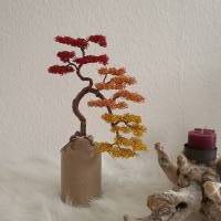 Tricolor Bonsai Baum/ als Drahtbaum im Asia Look Unikat/ Geschenkidee / Dekoration für zu Hause/ Baum aus Draht Bild 8