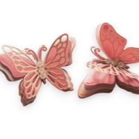 6 Stanzteile Streudeko Schmetterlinge 3D, Designer Papier, Kartengestaltung, Deko, Scrapbooking, Junk Journal Bild 2
