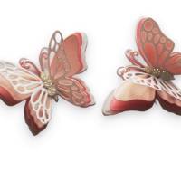 6 Stanzteile Streudeko Schmetterlinge 3D, Designer Papier, Kartengestaltung, Deko, Scrapbooking, Junk Journal Bild 3