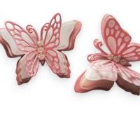 6 Stanzteile Streudeko Schmetterlinge 3D, Designer Papier, Kartengestaltung, Deko, Scrapbooking, Junk Journal Bild 4