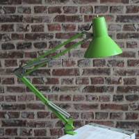 grüne Vintage Architektenlampe Schreibtisch Bild 3