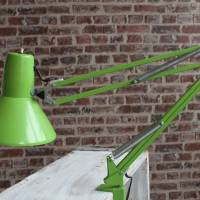 grüne Vintage Architektenlampe Schreibtisch Bild 6