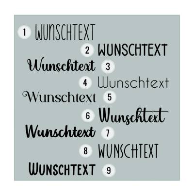 Vinylaufkleber Wunschtext Wunschname | Beschriftung personalisiert | Sticker