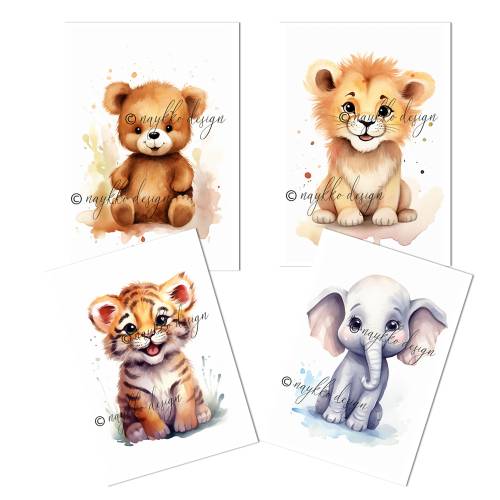 Niedliche Wandbilder zum Ausdrucken für das Kinderzimmer