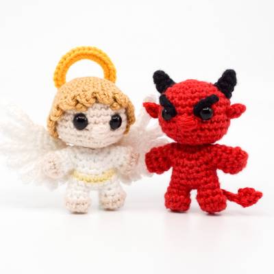 Engel und Teufel PDF Häkelanleitung Sparset | Amigurumi PDF Anleitungen