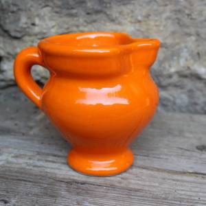 oranges Milchkännchen Sahnekännchen Pop Art Keramik Küche 70er Jahre Bild 2