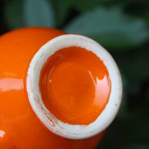 oranges Milchkännchen Sahnekännchen Pop Art Keramik Küche 70er Jahre Bild 5