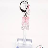 Gummibären Ohrringe rosa/transparent Bild 2