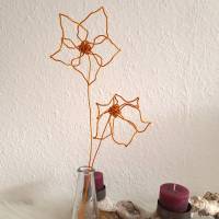 Clematis - Sternblumen Set Version 2 - Drahtblumen / Blumen aus Draht Handgemacht/ Minimalistische nachhaltige Deko Bild 5