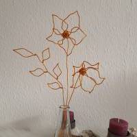 Clematis - Sternblumen Set Version 2 - Drahtblumen / Blumen aus Draht Handgemacht/ Minimalistische nachhaltige Deko Bild 9