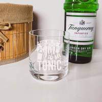 Personalisiertes Gin Glas mit Name und GIN Tonic Motiv | Gin Tonic Geschenk mit Namen | Geschenke mit Wunschgravur Bild 2