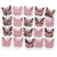 40 Stanzteile Streudeko Schmetterlinge, Duo Papier, Kartengestaltung, Deko, Scrapbooking, Junk Journal Bild 3