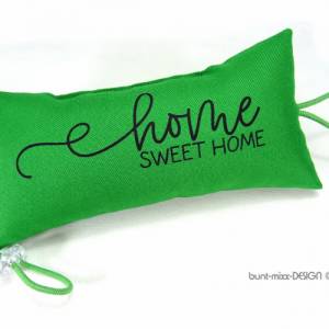 Home sweet home, Türstopper grün smaragdgrün schwarz, Plottermotiv, Wohndeko, Klinkenhänger,by BuntMixxDESIGN Bild 2