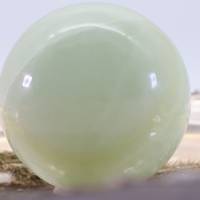 GROSSE grün gebänderte Calcit Edelsteinkugel 58 mm, Meditation und Heilsteine, glänzende Kugel, Wunderbarer Kristall Bild 7