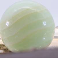 GROSSE grün gebänderte Calcit Edelsteinkugel 58 mm, Meditation und Heilsteine, glänzende Kugel, Wunderbarer Kristall Bild 8