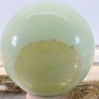 GROSSE grün gebänderte Calcit Edelsteinkugel 58 mm, Meditation und Heilsteine, glänzende Kugel, Wunderbarer Kristall Bild 9