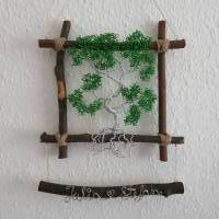 kleiner Bonsai / Drahtbaum Wandbild / Lebensbaum Fensterbild/ Geschenkidee/ Baum aus Draht/ Wunsch Anfertigung Bild 4